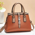 Sarah Express Structured Sequined Messenger Handbag Brown