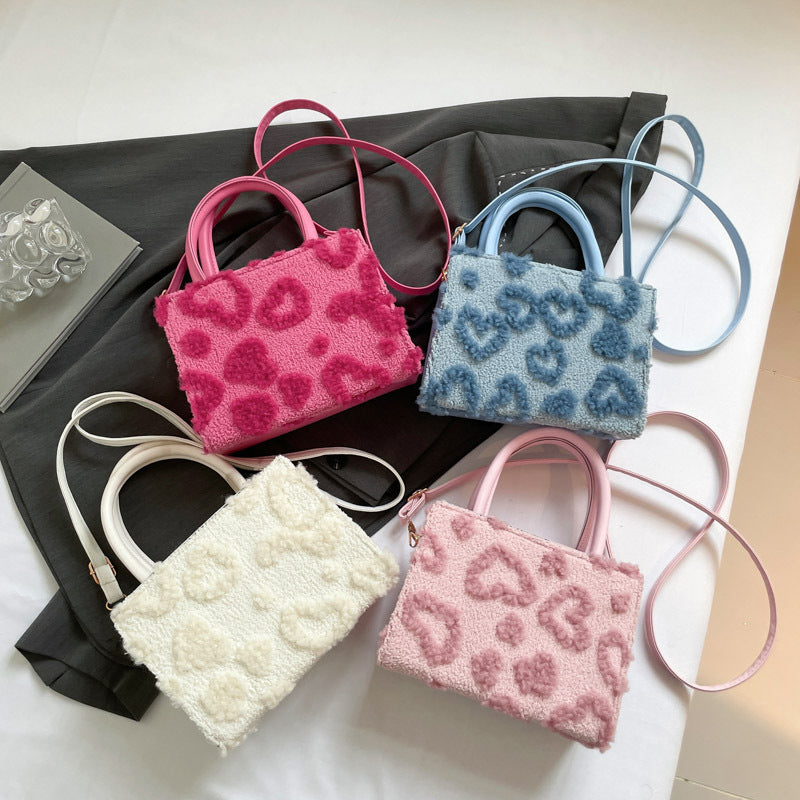 Sarah Express Plush Minimalist Crossbody Handbag