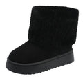 Sarah Express Plush Lined Thick Sole Winter Boots Black