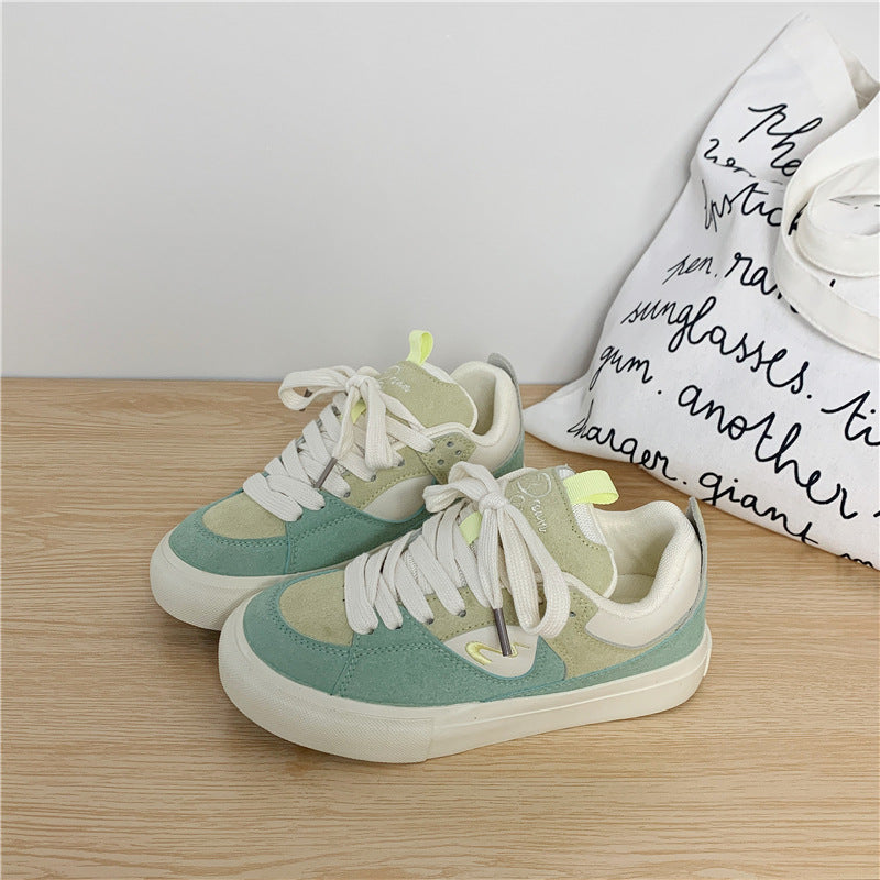Sarah Express Women's Casual Lace-Up Canvas Sneakers