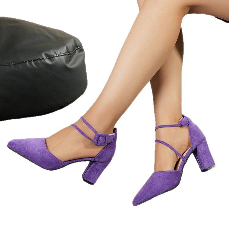 Sarah Express Pointed Toe Buckle Strap Stiletto Sandals