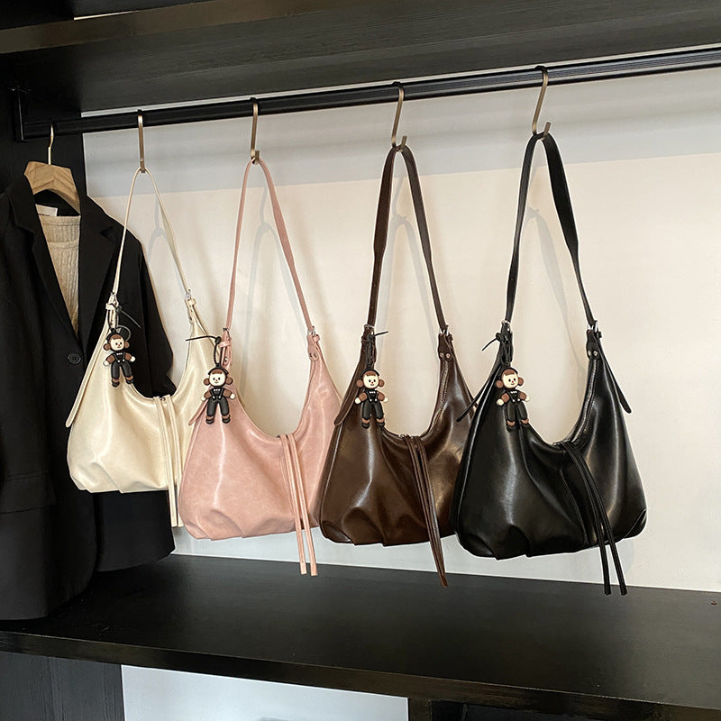 Sarah Express Retro Korean Style PU Leather Shoulder Bag