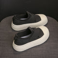 Sarah Express Women's Chunky Platform Slip-On Sneakers Black