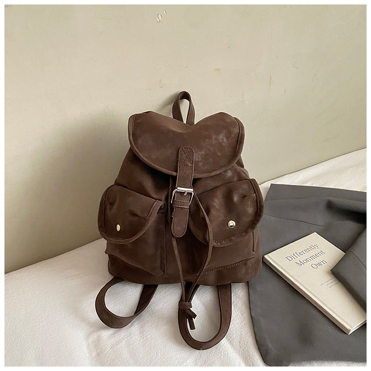 Sarah Express Structured Vegan Leather Multi-Pocket Crossbody Bag