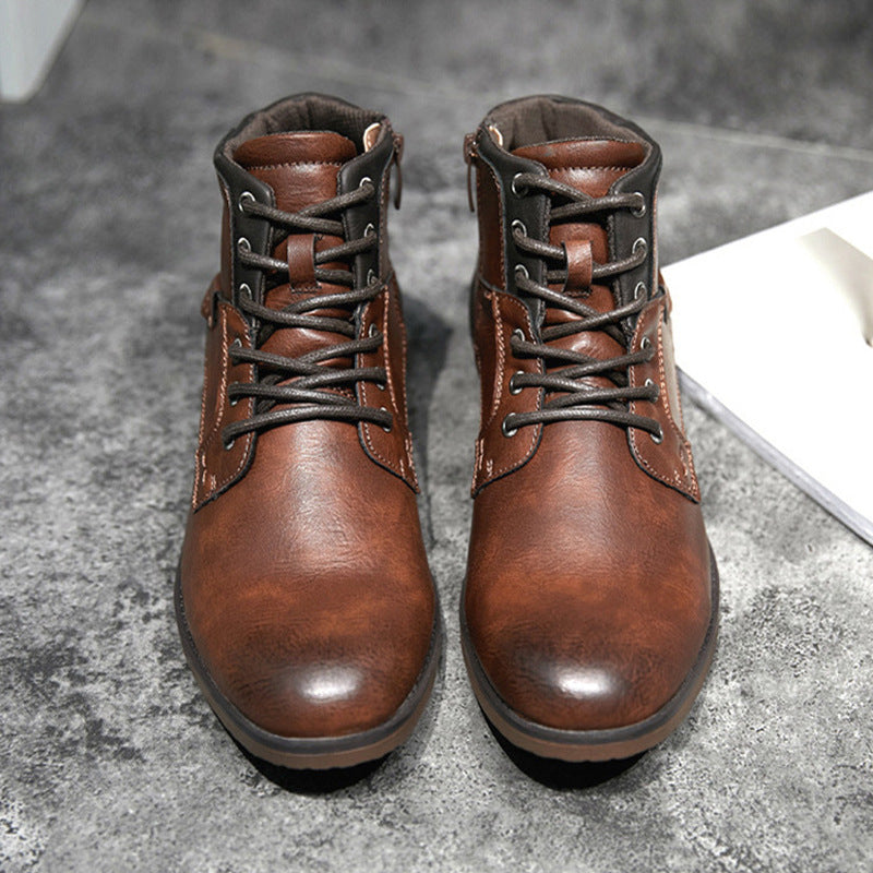 Sarah Express Men's Lace Up Winter Ankle Boots