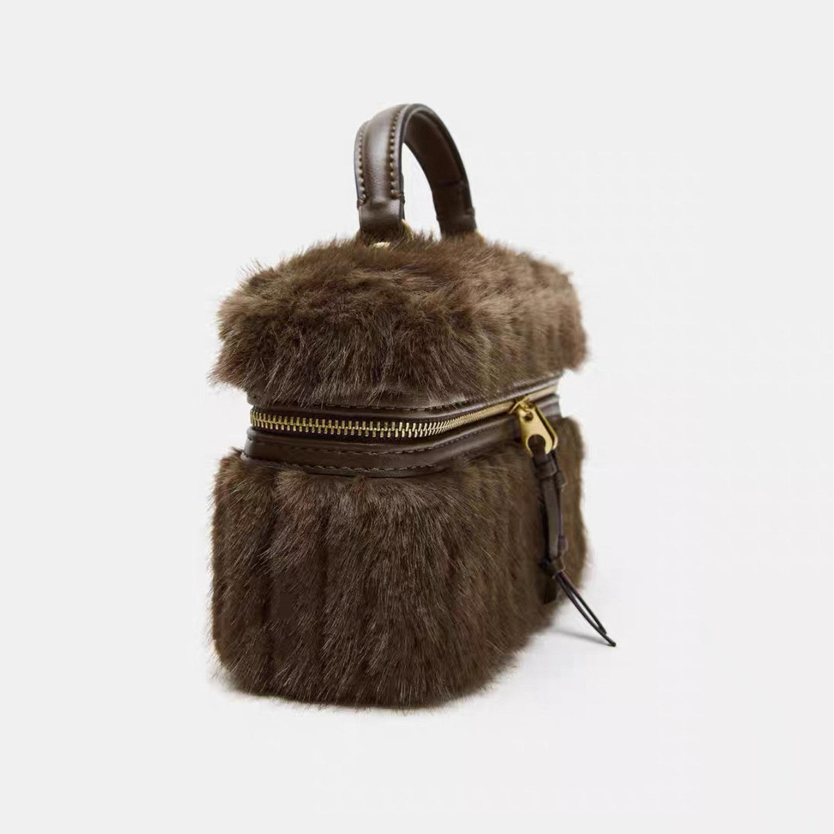 Sarah Express Plush Chain Detail Crossbody Mini Bag