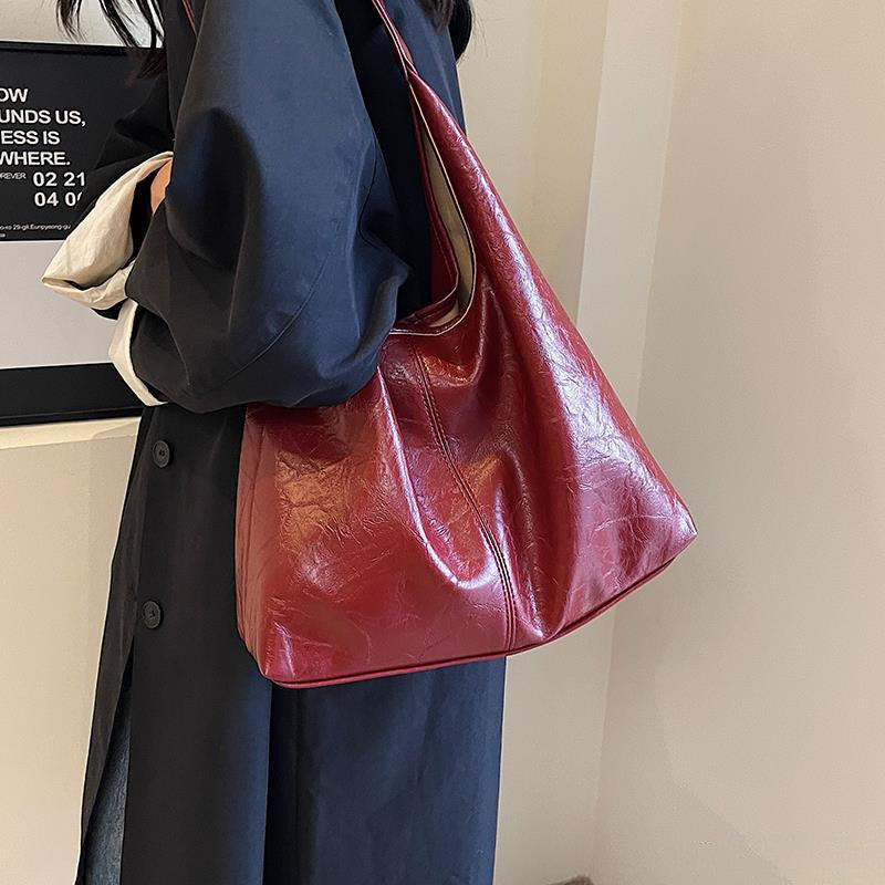 Sarah Express Soft Leather Large Capacity Shoulder Bag