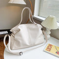Sarah Express Soft Surface Casual Tote Messenger Bag White