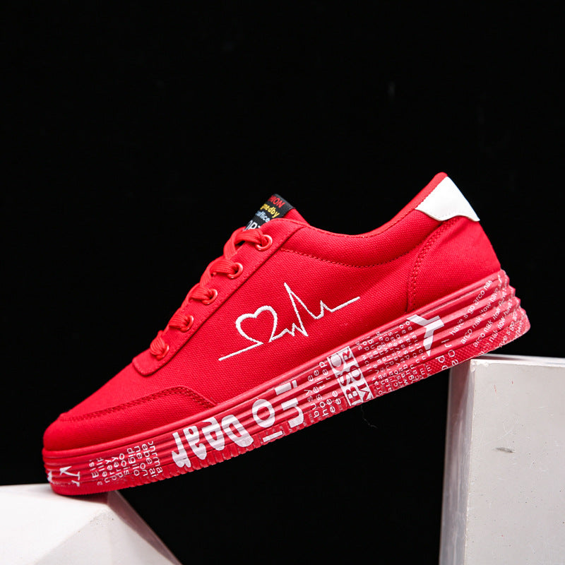 Sarah Express Love Print Unisex Canvas Sneakers