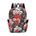Sarah Express Skull and Rose Gothic Canvas Backpack Graph Color