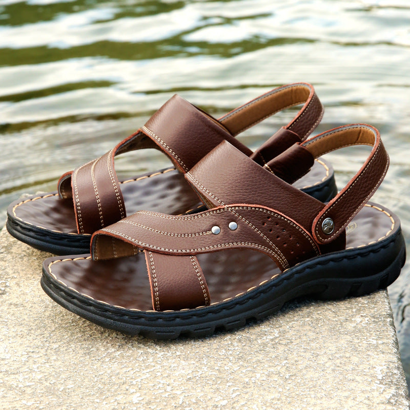 Sarah Express Men's Adjustable Strap Casual Beach Sandals