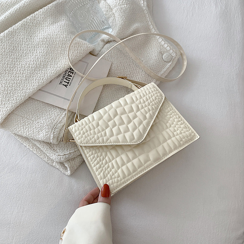 Sarah Express Crocodile Pattern Clamshell Crossbody Handbag