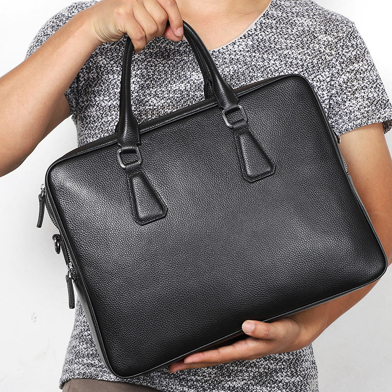Sarah Express Professional Leather Business Commute Briefcase