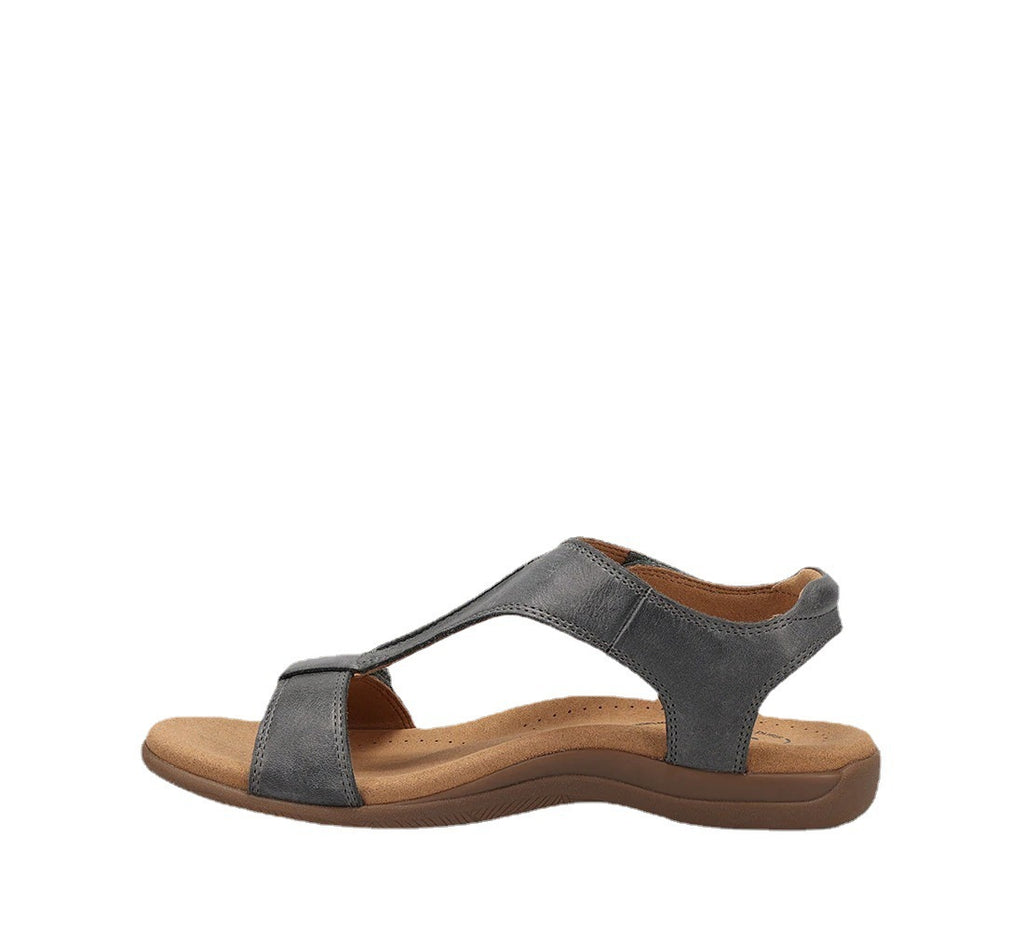 Sarah Express Platform Wedge Velcro Strap Sandals