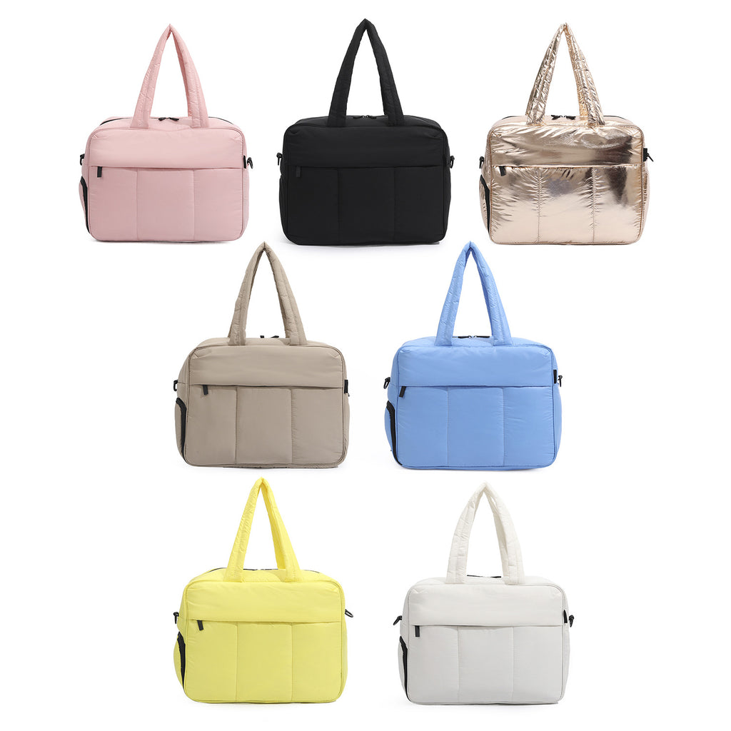 Sarah Express Nylon Travel Duffle With Shoe Compartment