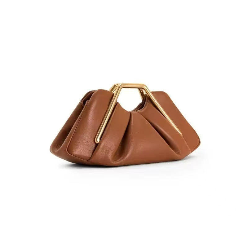Sarah Express Retro Framed Pleated Cloud Handbag