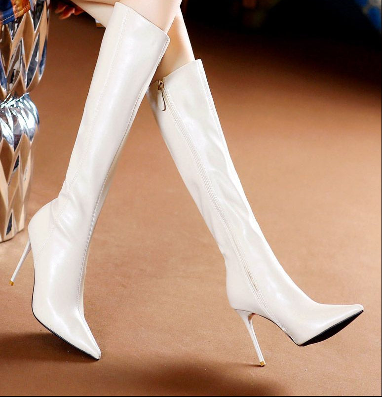 Sarah Express Over-the-Knee Stiletto Boots Pointed Toe