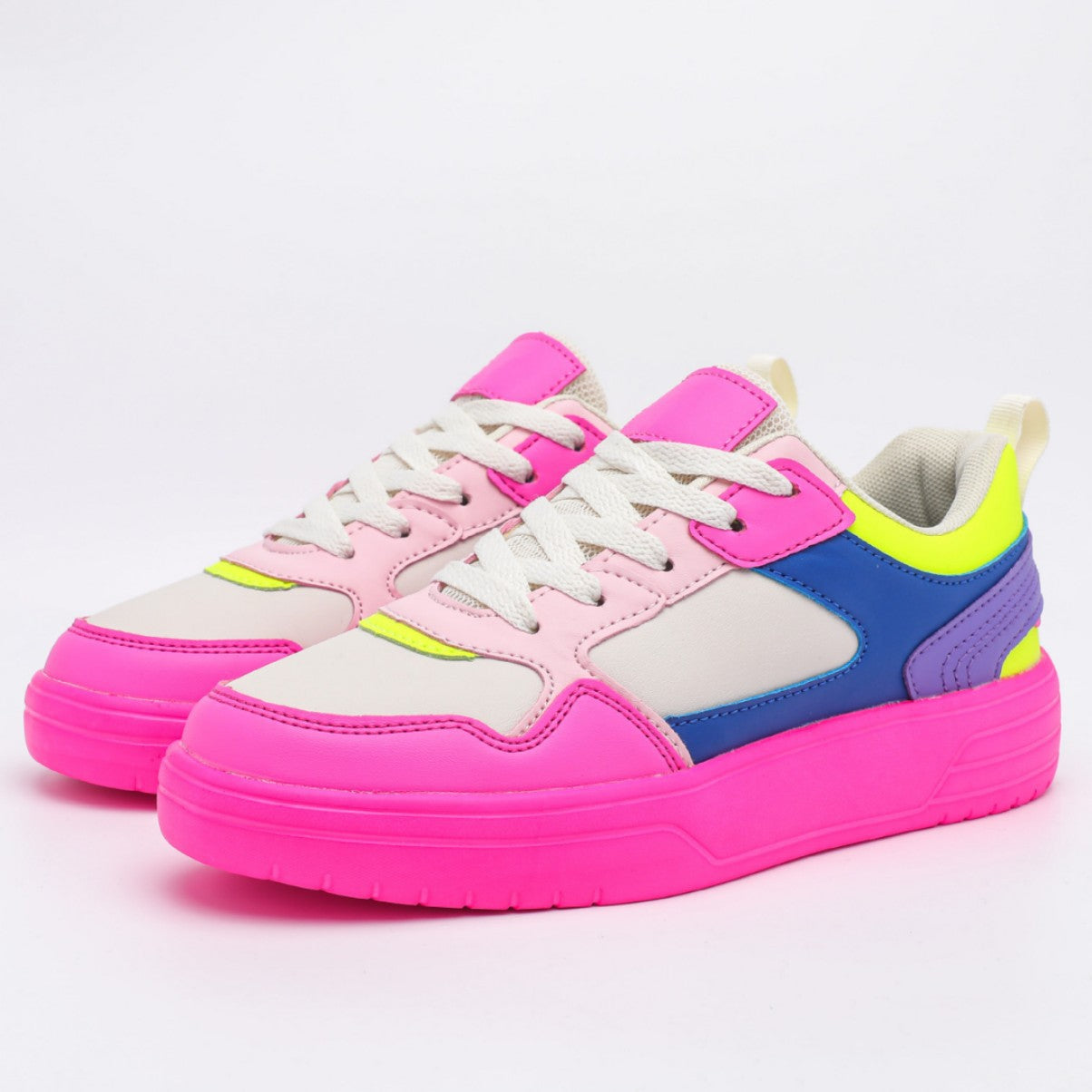 Sarah Express Casual Leopard Print Platform Sneakers