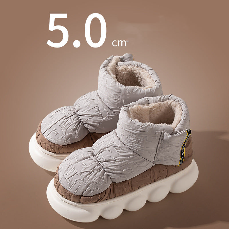 Sarah Express Warm Down Ankle Boots Breathable Winter Shoes Grey
