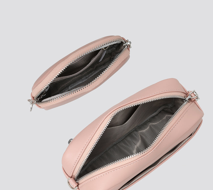 Sarah Express Structured Shoulder Bag with Detachable Pouch