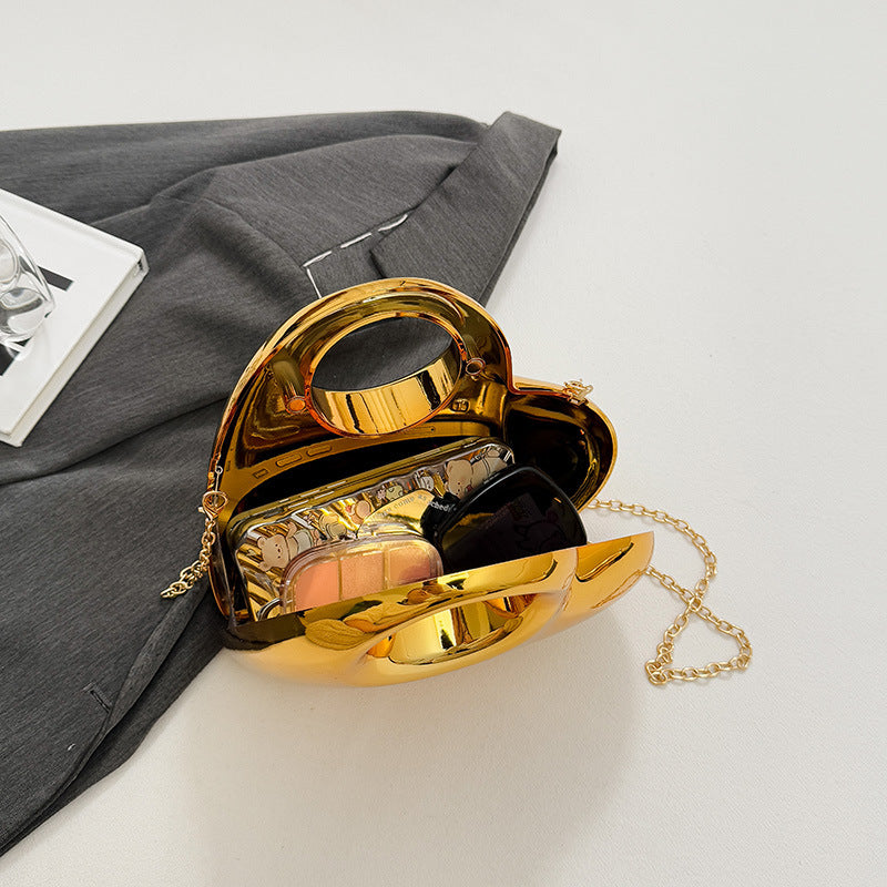 Sarah Express Heart Shaped Acrylic Evening Crossbody Bag