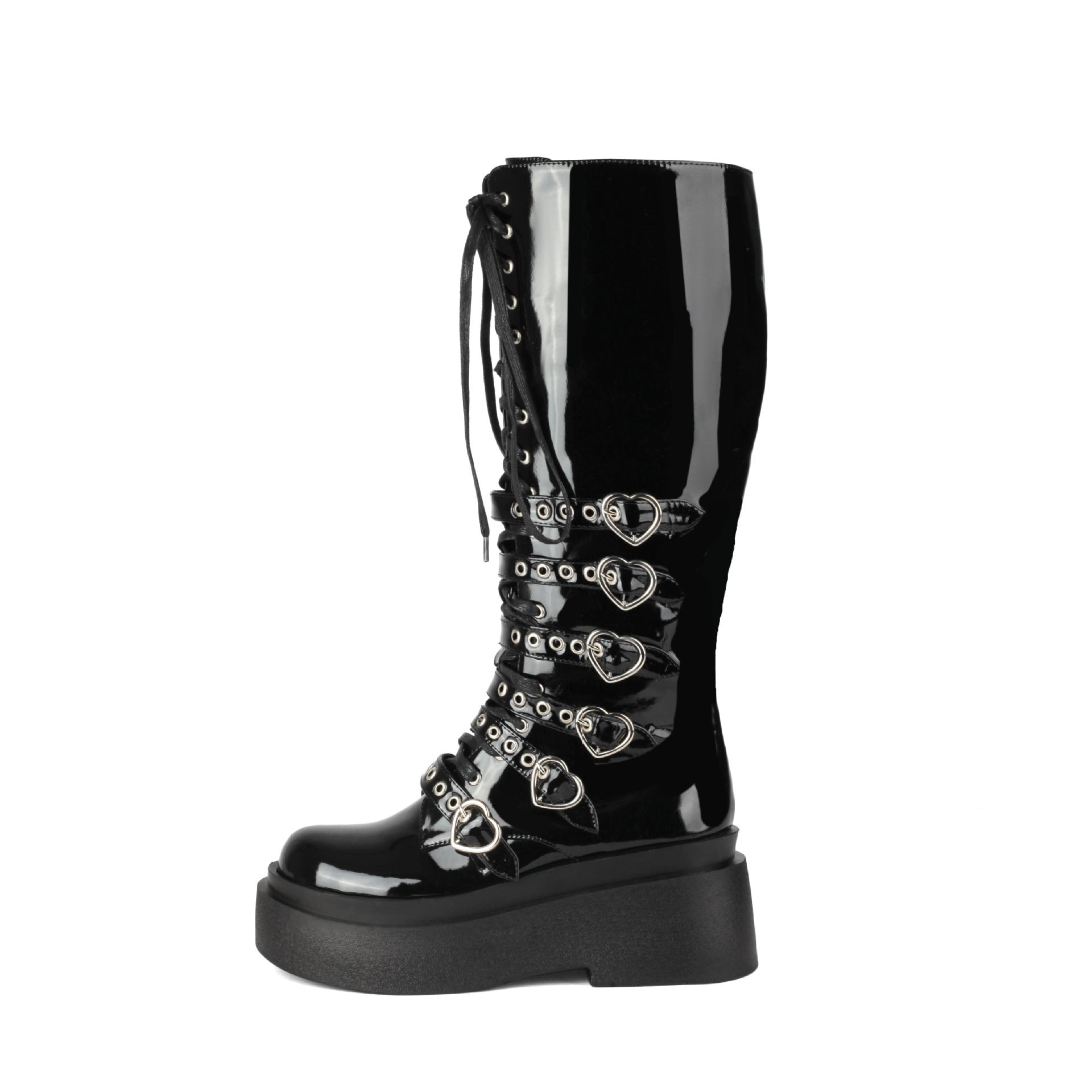 Sarah Express Chunky Platform Over-the-Knee Punk Boots