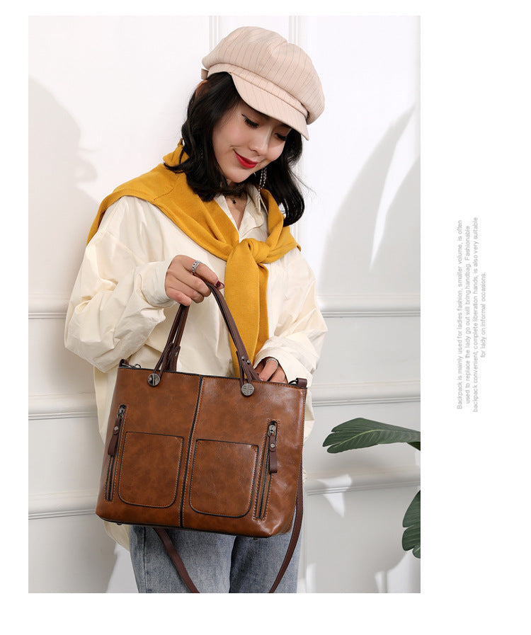 Sarah Express Retro Horizontal Square Travel Handbag