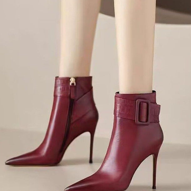 Sarah Express Pointed-Toe Stiletto Ankle Booties