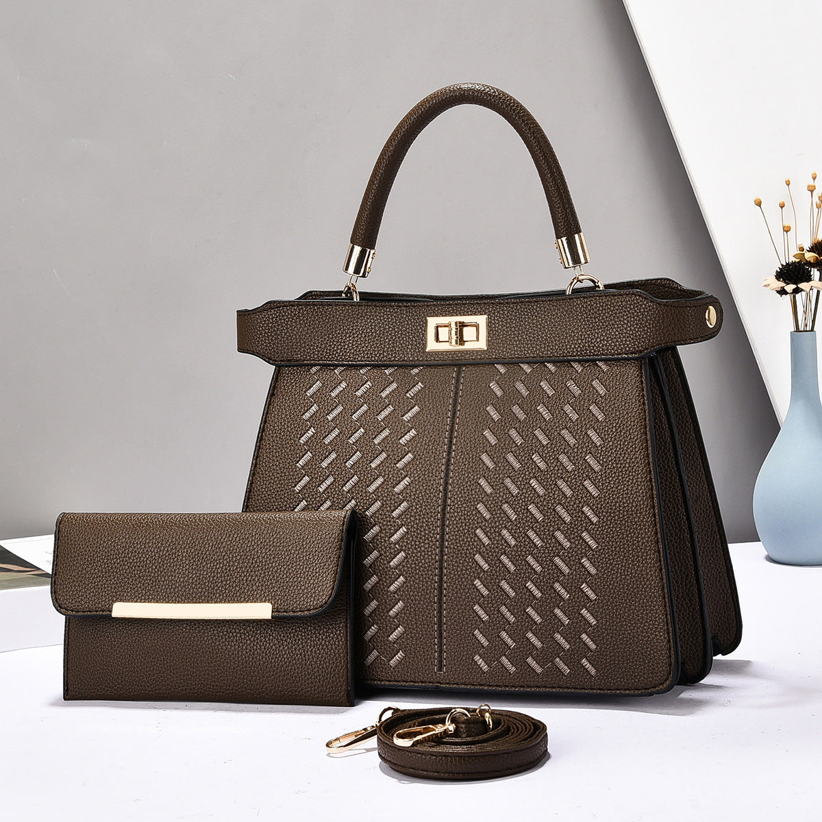 Sarah Express 2-in-1 Structured Bucket Bag Set