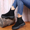 Sarah Express Chunky Platform Ankle Boots Black