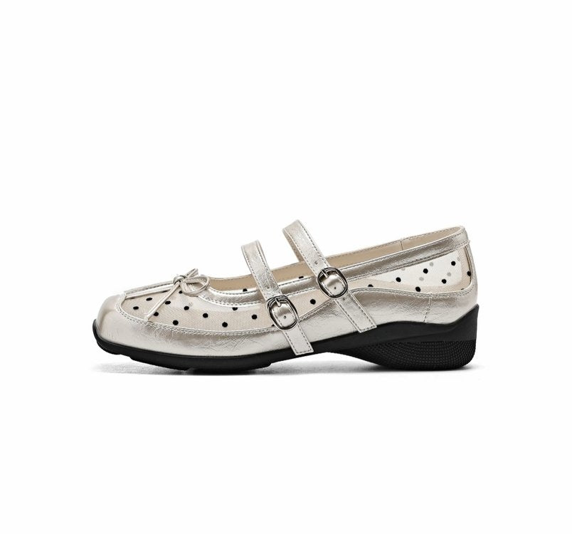 Sarah Express Polka Dot Bow Mary Jane Sandals