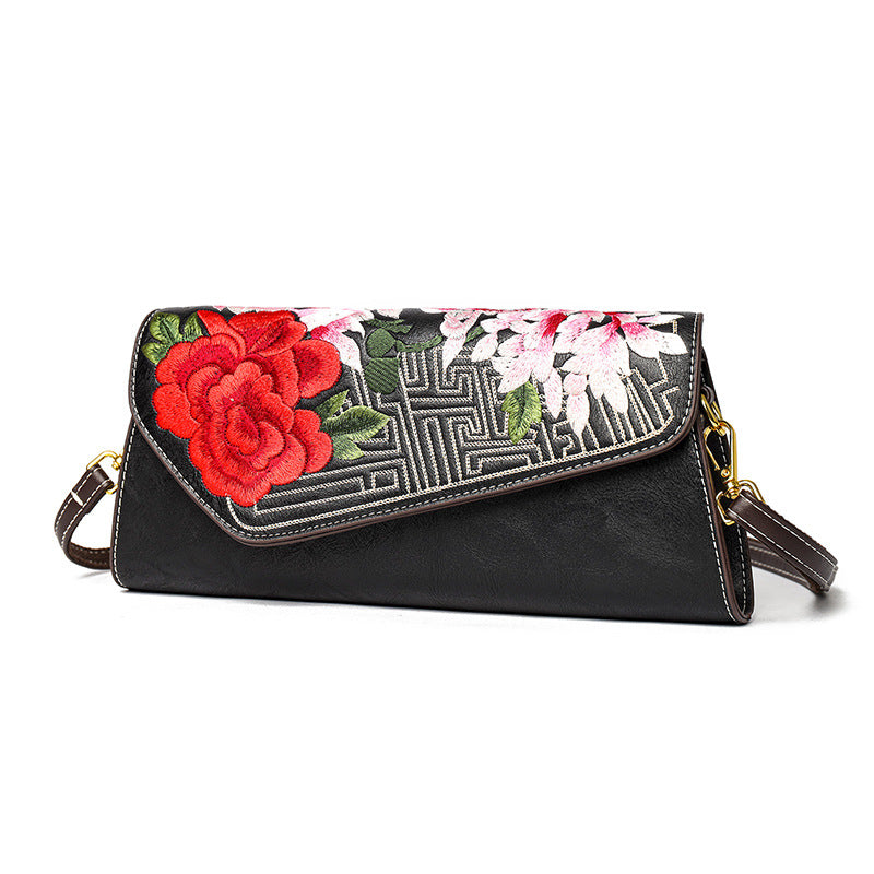 Sarah Express Embroidered Floral Chinese Style Shoulder Bag