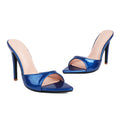 Sarah Express Open-Toe Stiletto High Heels Blue