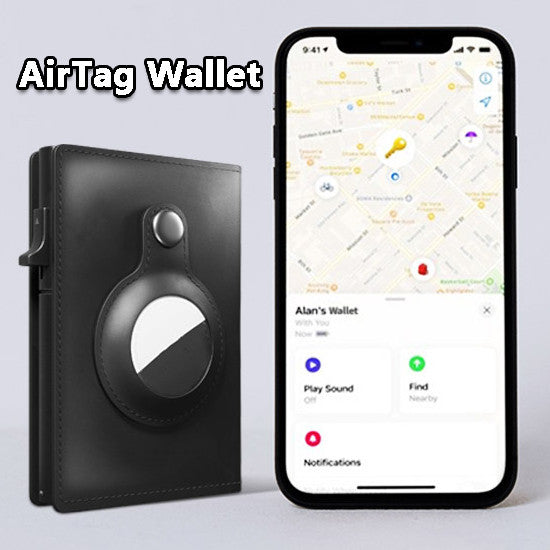Sarah Express Slim AirTag Wallet With Card Holder