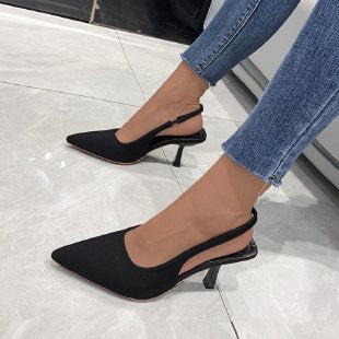 Sarah Express Pointed Toe Slingback Stiletto Pumps