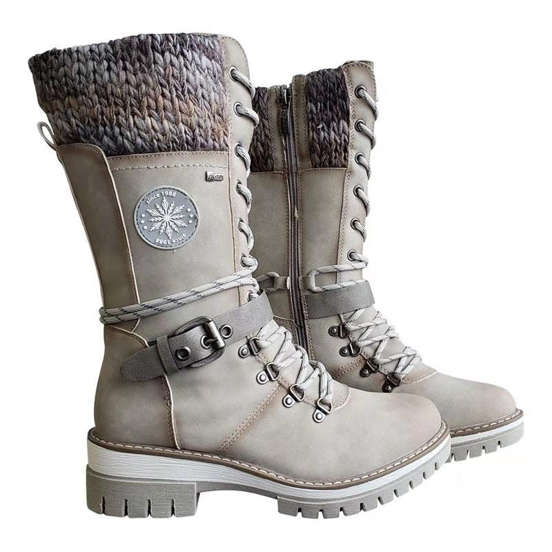 Sarah Express Lace-Up Winter Martin Boots White