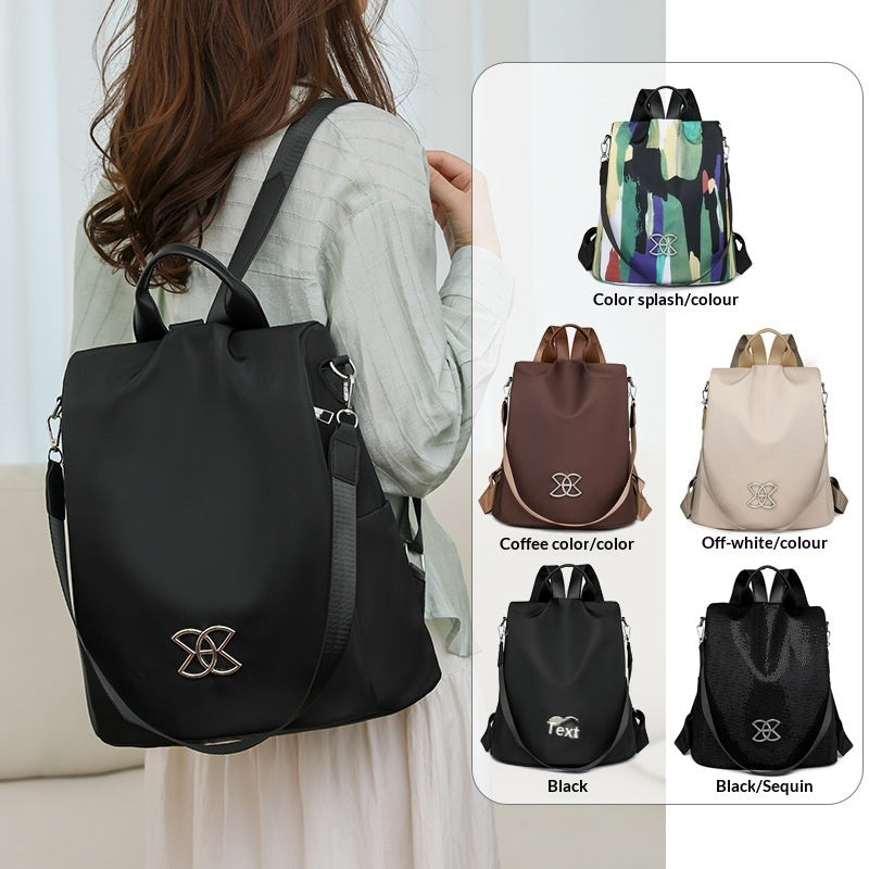 Sarah Express Lightweight Nylon Multi-Pocket Travel Backpack