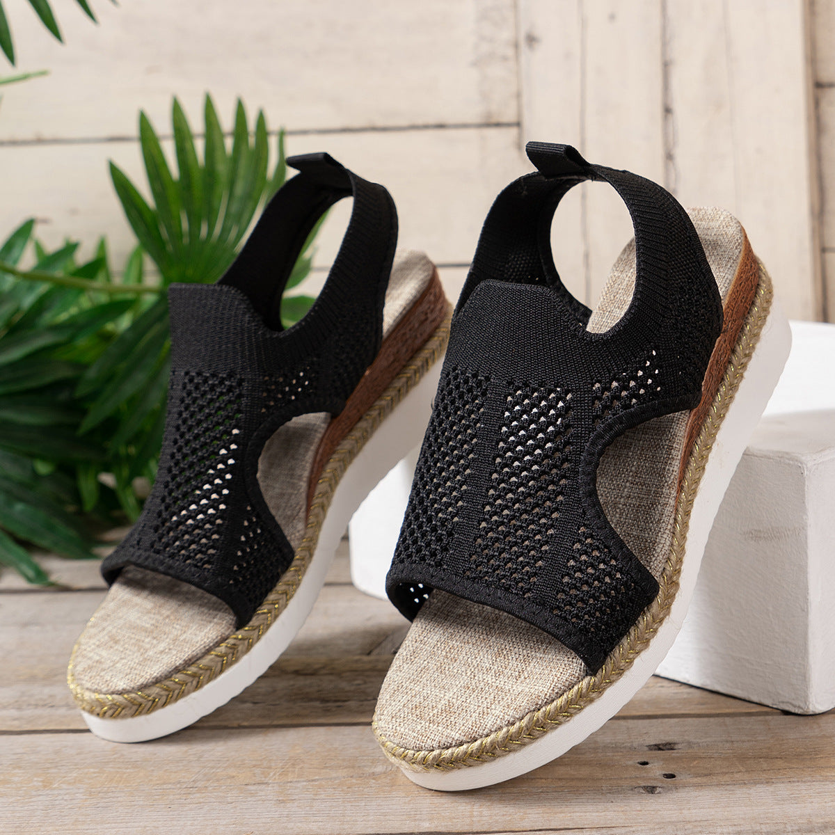 Sarah Express Breathable Mesh Wedge Sandals