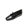 Sarah Express Classic Mary Jane Buckle Flats Black