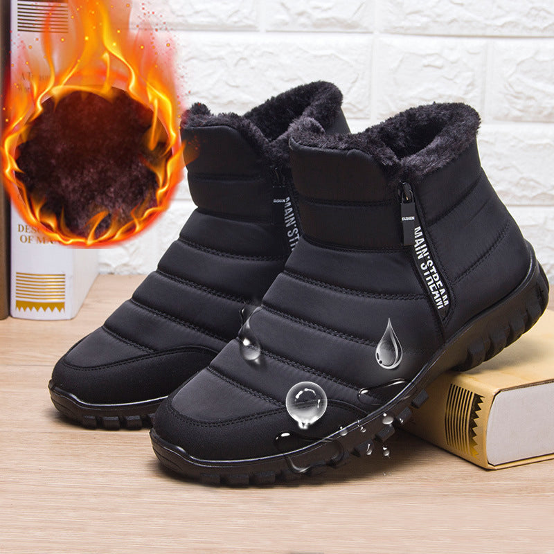 Sarah Express Men's Waterproof Winter Zipper Boots
