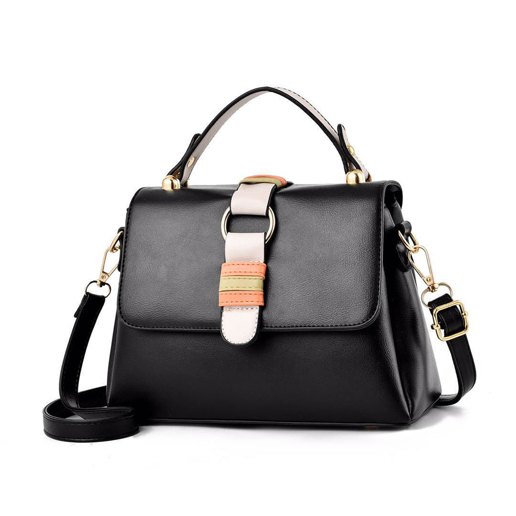 Sarah Express Small Square Messenger Shoulder Bag Black