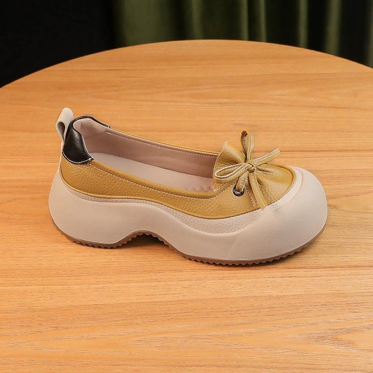 Sarah Express Retro Slip-On Thick-Sole Casual Platforms