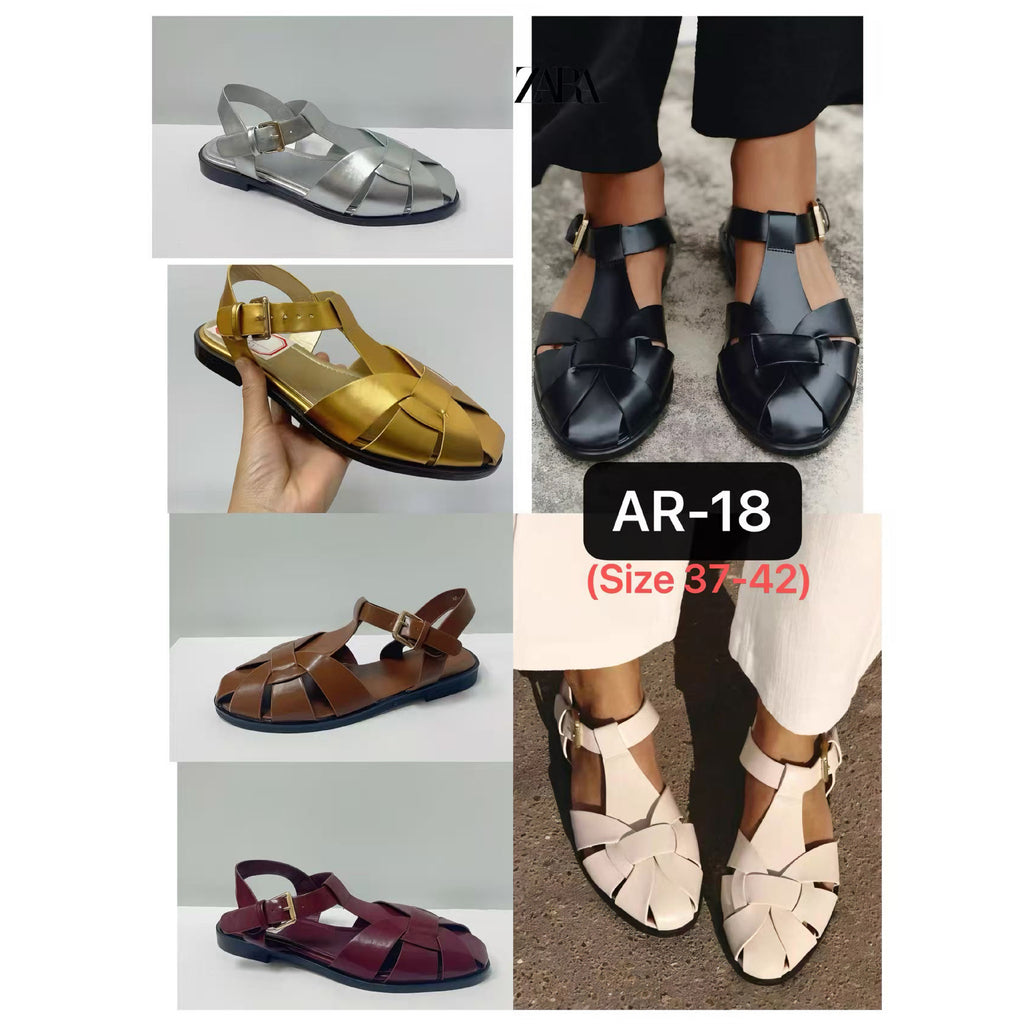 Sarah Express Buckle Strap Mid-Heel Sandals