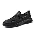 Sarah Express Men's Breathable Leather Mesh Closed-Toe Sandals 92011 Black
