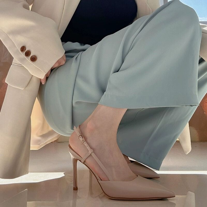 Sarah Express Pointed Toe Stiletto Ankle Strap Heels