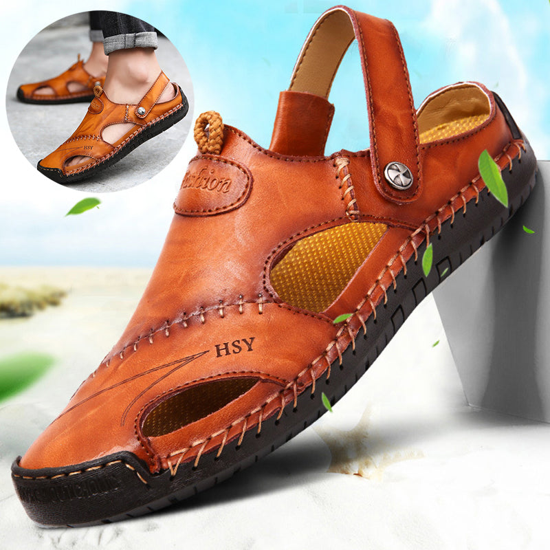 Sarah Express Men's Closed Toe Adjustable Beach Sandals