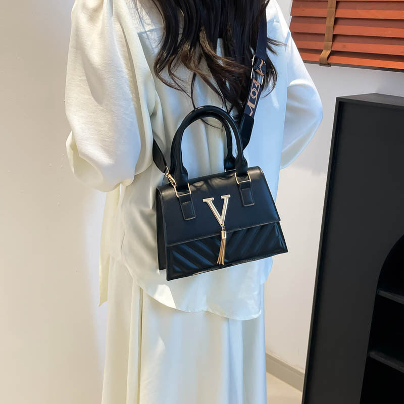 Sarah Express Structured Tassel Crossbody Bag