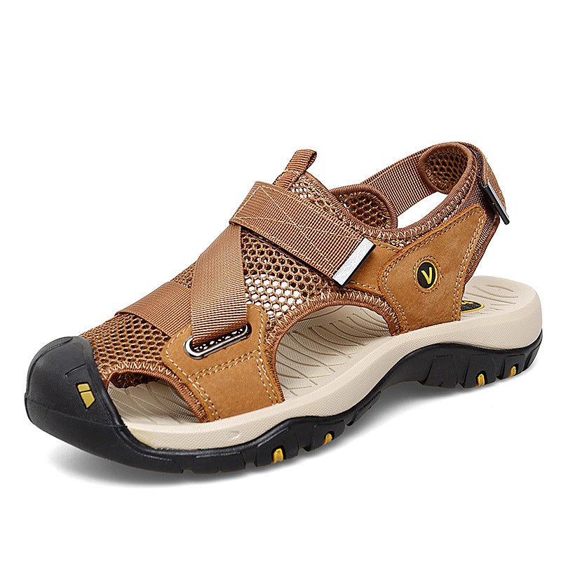 Sarah Express Men's Closed-Toe Mesh Outdoor Sandals