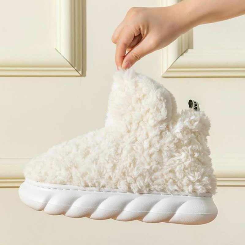 Sarah Express Unisex Waterproof Plush Platform Slippers