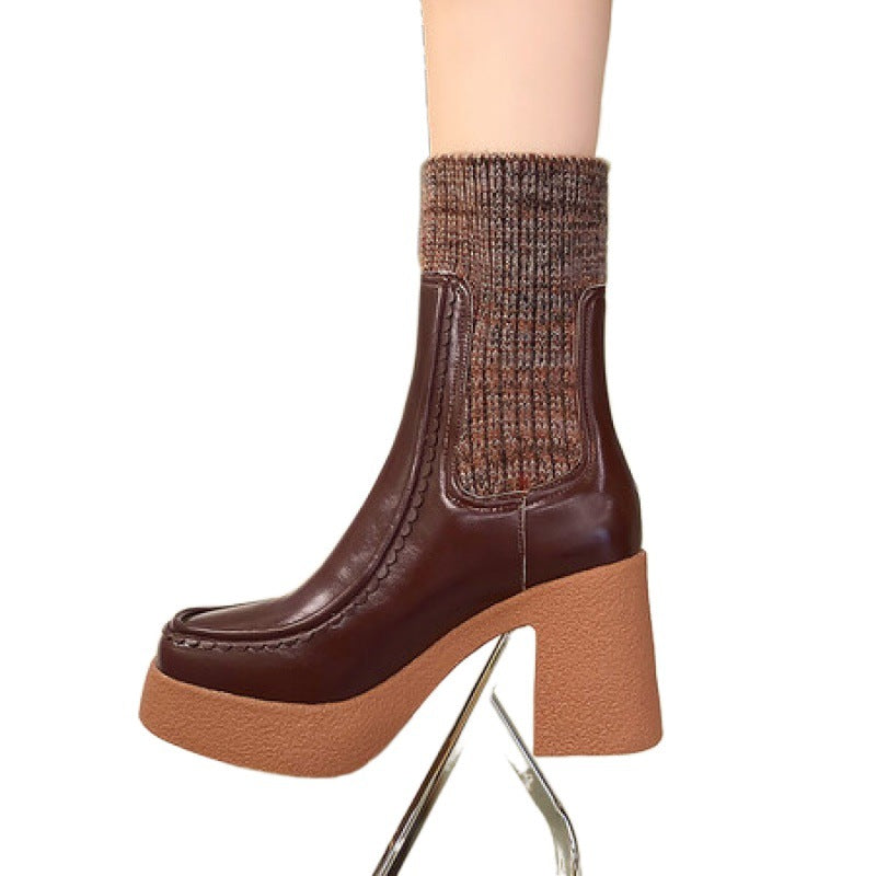 Sarah Express Women's Platform Martin Boots
